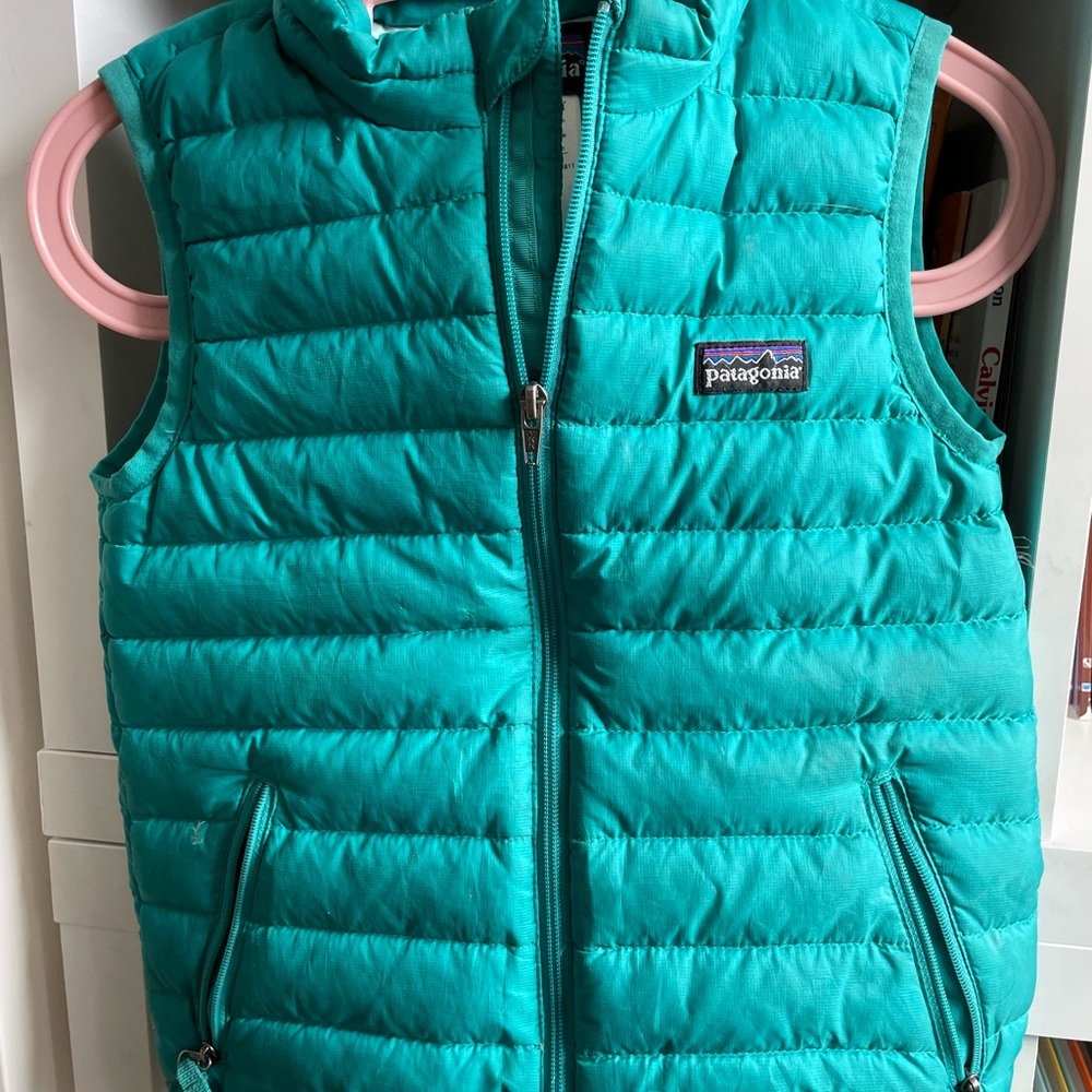 Patagonia Kids Aqua Puffer Vest Down Sweater Vest
